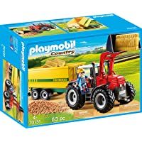 PLAYMOBIL Country Tractor con Remolque- A partir de 4 años (70131)